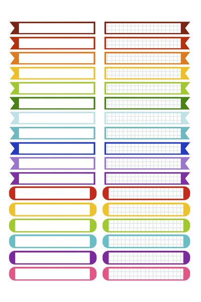 TELLGRAF REKLAM HİZMETLERİ Colored Pencil Label Sets (1x4 Cm 100 Pieces)