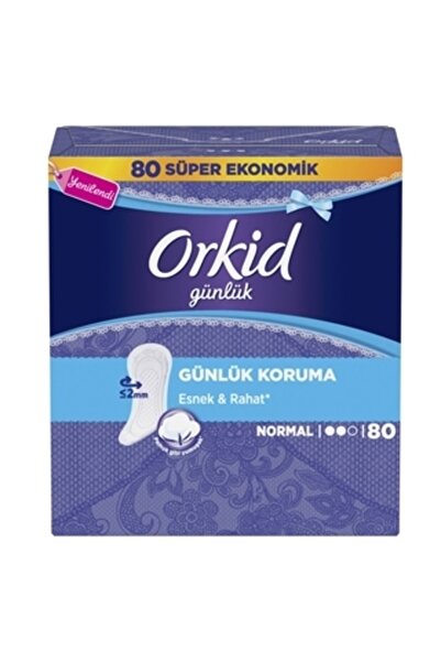 Orkid Günlük Ped Normal Dev Ekonomi Paketi 80li