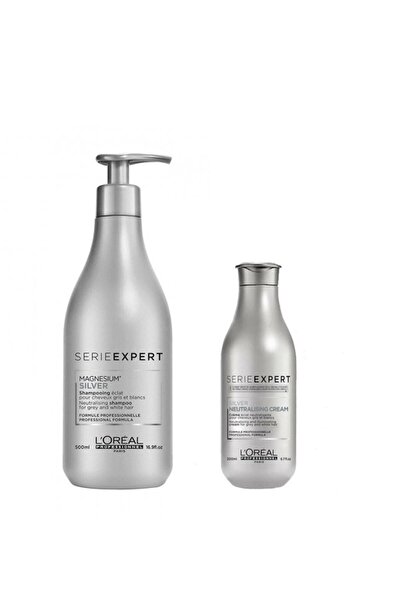 L'oreal Professionnel Serie Expert Gri Beyaz Mor Şampuan 500 ml - Saç Kremi 200 ml