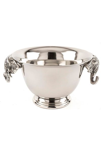 Mikasa Moor Silver Elephant Decorative Bowl 35x20cm