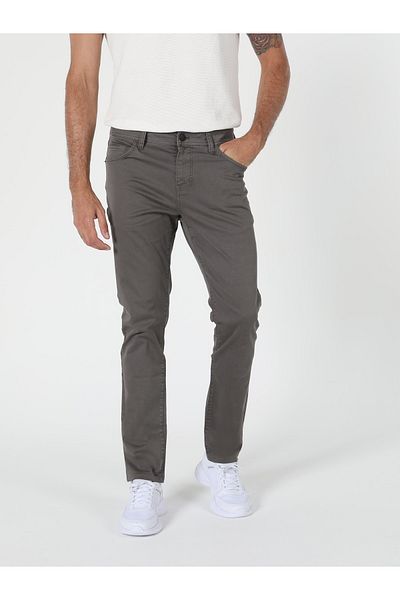 Colin's Straight Fit Low Waist Regular Fit Straight Leg Anthracite Men's Pants