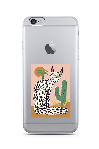 Spoyi Super Transparent Phone Case with Egyptian Cat Design for iPhone 6/6S