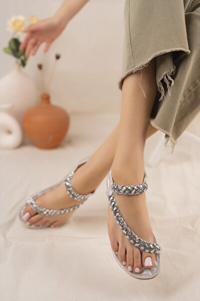 Khayt Sandale pentru femei de zi cu zi cu pietre de frumusețe Anatomical Flip Flops