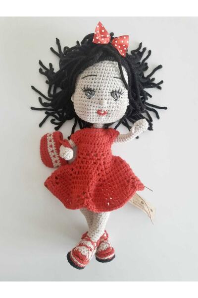 OYUNCAKPARK Çilek Kızım Bebek Amigurumi Organik Oyuncak