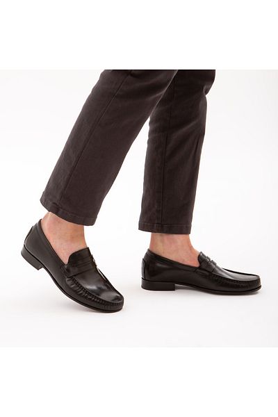 Tamer Tanca Men's Leather Loafers 477 48240 Erk Ayk Y22