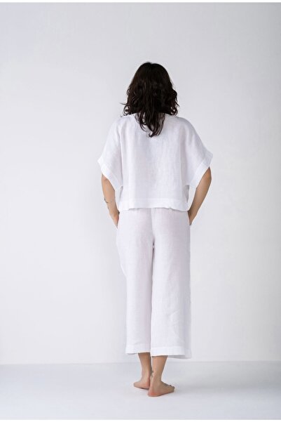 Bohemian Pure Linen Trousers