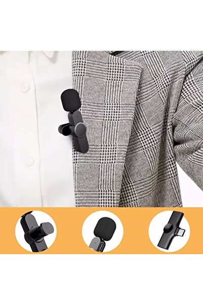 BASİAS Tiktok Youtuber Kablosuz Video Çekimi Yaka Mikrofonu