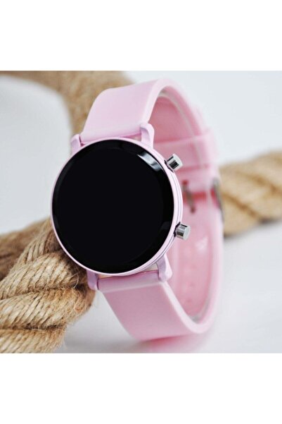 ÇENÇEN 8-16 Yaş Pembe Renk Led Tuşlu Kız Çocuk Kol Saati