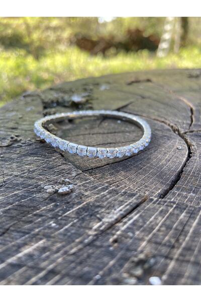 316 çelik Waterway Elastic Model Zircon Stone Steel Bracelet