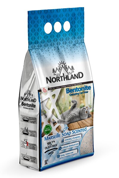 NORTHLAND Marsilya Sabunu Kokulu Bentonit Süper Topaklanan Kedi Kumu 5 Lt