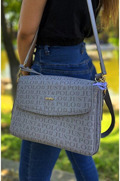Just Polo حقيبة يد وكتف مكونة من 3 أقسام