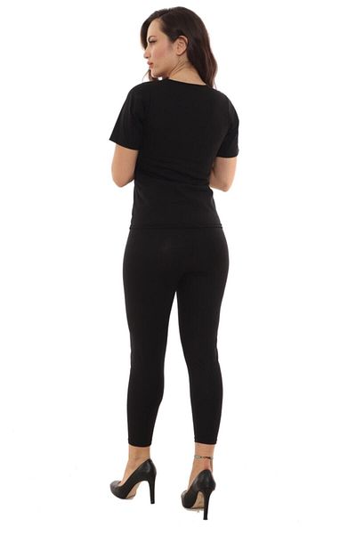 SAUNA SUIT Thermal Leggings and Zippered Short Sleeve Set - Reyner