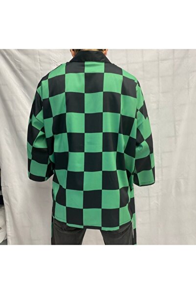 Köstebek Anime Demon Slayer: Kimetsu No Yaiba Tanjiro Unisex Kimono