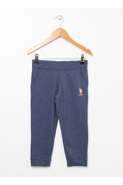 U.S. Polo Assn. Regular Fit Navy Blue Girl's Sweatpants - Syntelkıds Vr033
