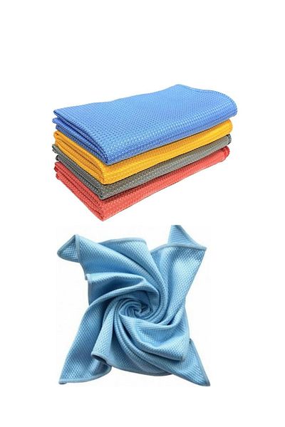AYLA STAND Glass Cloth 4 Pieces 50cm X 40cm, Microfiber Cleaning Cloths, 100% Original