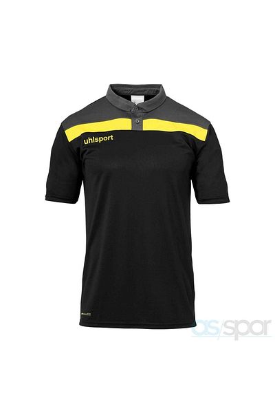 UHLSPORT 1002213   Μπλουζάκι Unisex Μαύρο Πόλο με λαιμόκοψη