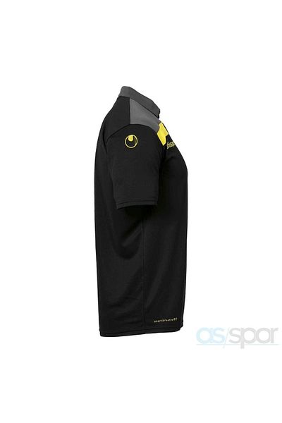 UHLSPORT 1002213   Μπλουζάκι Unisex Μαύρο Πόλο με λαιμόκοψη