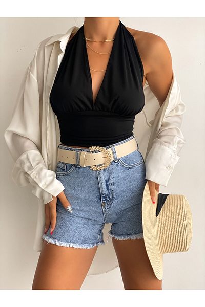 coaksco Ecru Pearl Stone Belt