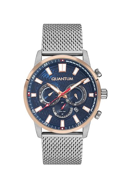Quantum ADG1017.590 45 mm Navy Blue Men's Wristwatch