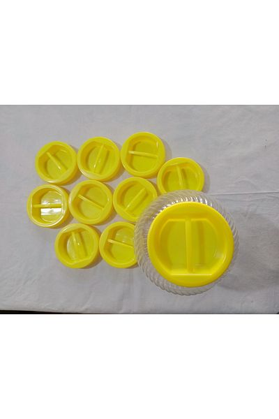plastiksan 10 Pieces Pickle-Paste-Cheese Can Lid