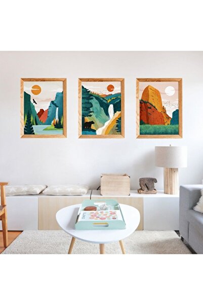 woodhomeworks Masif Ahşap Çerçeve Li Salon Dekor