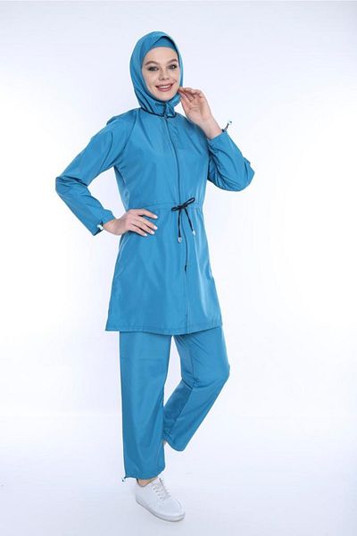 GC GÖKHAN CLUB Petrol Blue Hijab Swimsuit