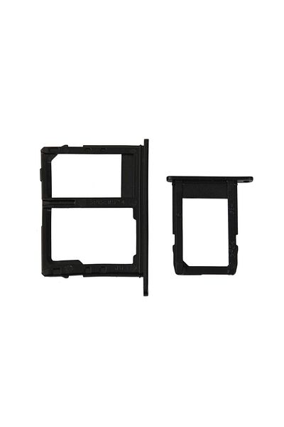 tekyerdenal Samsung Galaxy J7 Pro 2017 J730 Compatible Sim Card Tray Black Pair