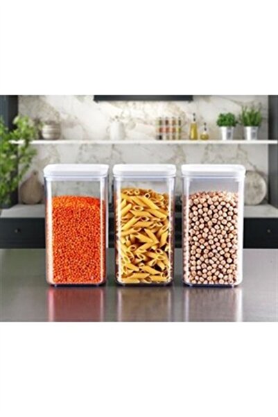 Kosova Züccaciye Chef Wooden Lid Clip Food Jar 900 Ml No:3