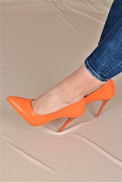 ALİS DRESS Oranj 11 cm Topuklu Stiletto