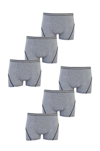 Hepsine Rakip Σετ 6 αγοριών Lycra Cotton Boxer Ποιοτικά εσώρουχα
