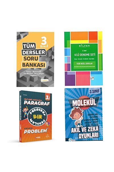 Tudem Yayınları 3. Sınıf Tüm Dersler Soru Bankası Bilfen Deneme Parağraf Prob...
