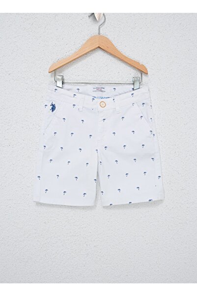 U.S. Polo Assn. White Boy Bermuda Shorts