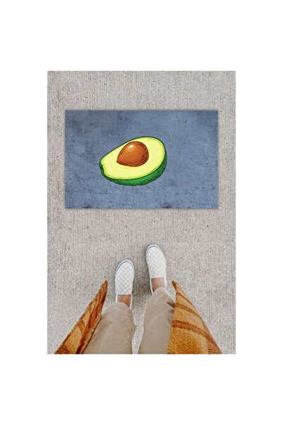 Dormot Home Covoraș decorativ pentru ușă cu imprimare digitală Avocado Antracit