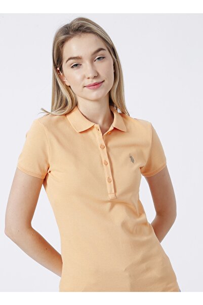 U.S. Polo Assn. Gtp-ıy022 Polo ovratnik standardnog uzorka Štampano narandžas...