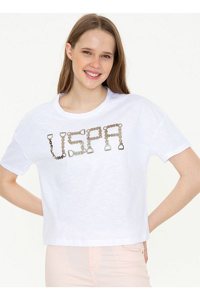 U.S. Polo Assn. Tricou, S, Alb