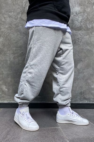 la gizzia Φούτερ μεγάλου μεγέθους Oversize Φούτερ Jogger Φούτερ με γκρι λαστιχένιο πόδι