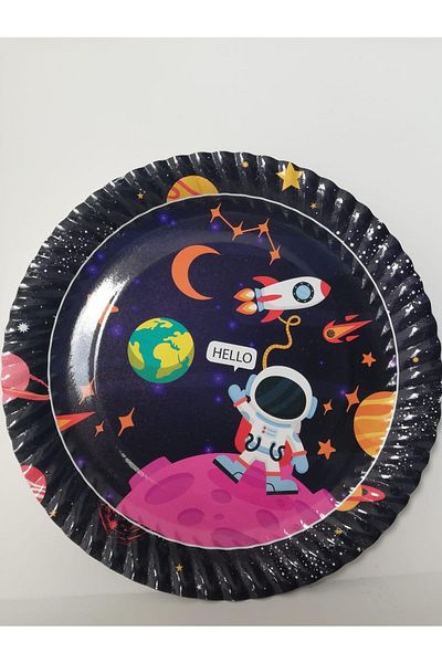 Happyland Space Themed Plate 8 Pieces