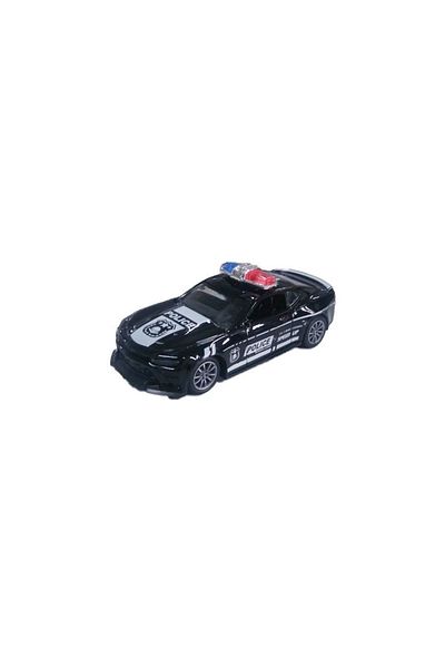 Birlik Oyuncak سيارة شرطة معدنية ذات سحب وإسقاط - K137A54
