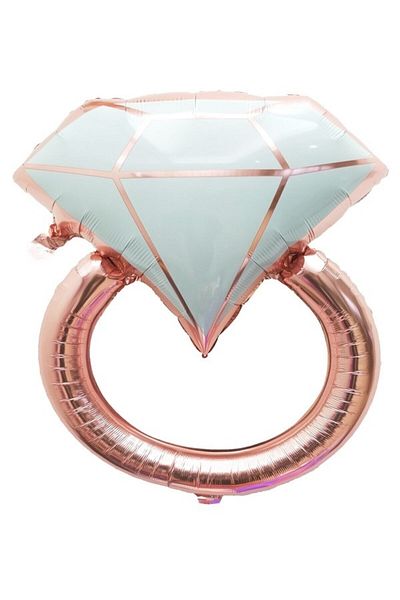Happyland Bride To Be Rose Gold Ring Foil Balloon 1 Piece