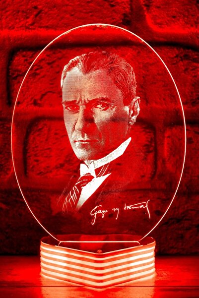 Hediye Kovanı Ataturk Gift Lamp, Atatürk Silhouette Decorative Lighting