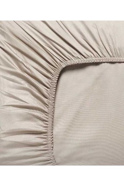 üntaş Life 160x200 Double Elastic Sheet + 2 Pillowcases Milk Coffee