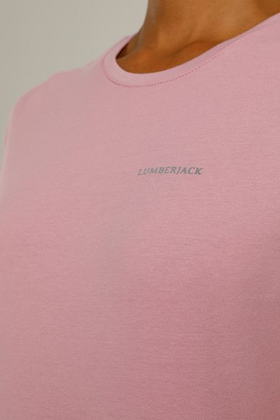 lumberjack Ct122 Tricou cu decolteu C de bază Kadın Kısa Kol