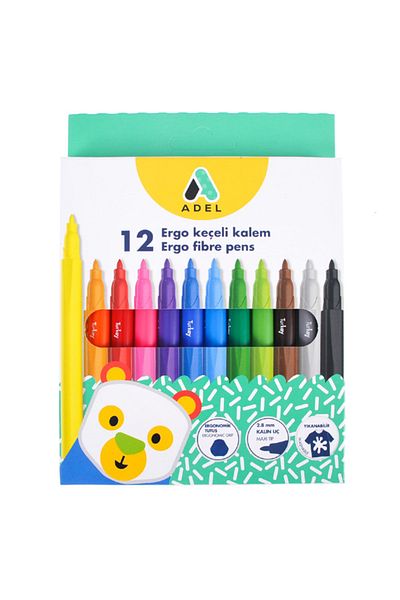 Adel Felted Paint Pen Ergo 12 Pack