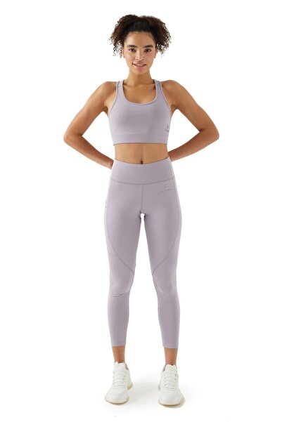 activera Kadın Yüksek Bel Toparlayıcı Cepli Tayt Lila