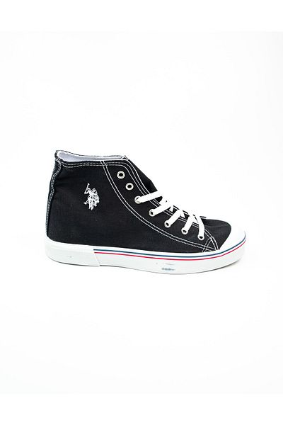 U.S. Polo Assn. U.S. Polo Assn 101079506 Penelope High Black Linen Sneaker