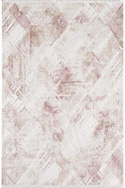 GÜMÜŞSUYU Viera 11612 Pembe Salon Halısı Mutfak Halısı Modern Halı