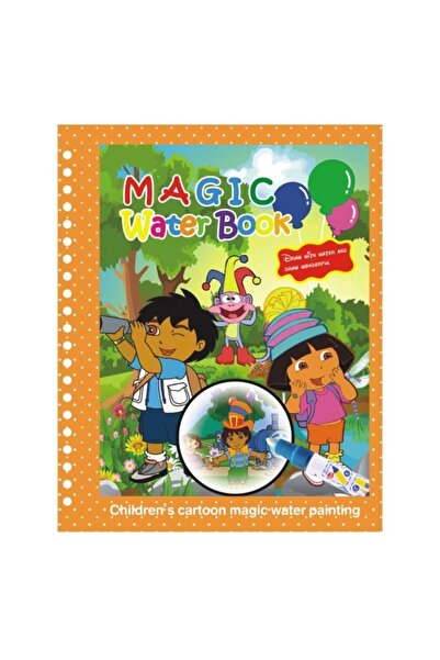 Bookflex Sihirli Boyama Kitabı Ve Kalemi - Magic Water Doodle Book - Orman Ma...