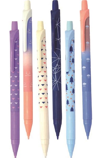 Gıpta قلم متعدد الاستخدامات 0.7 مم 6 أنماط 48 حامل