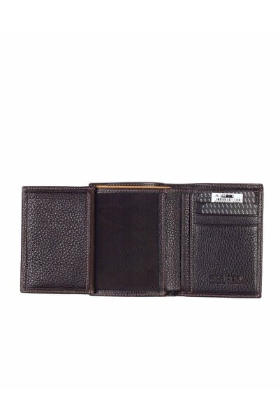 Aka Deri Ανδρικό πορτοφόλι 509 100% γνήσιο δέρμα καφέ