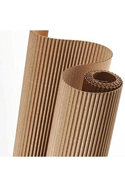 Ambalage 140cm X 10m Oluklu Karton Mukavva Ondüle Karton Rulo Mukavva Zemin Koruma Ambalaj Kartonu